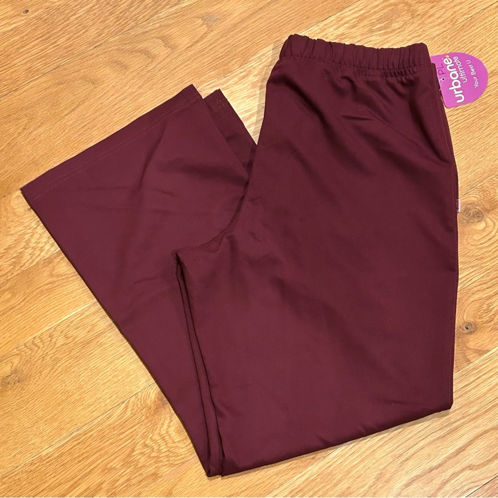 NWT Urbane Burgundy Scrubs Pants